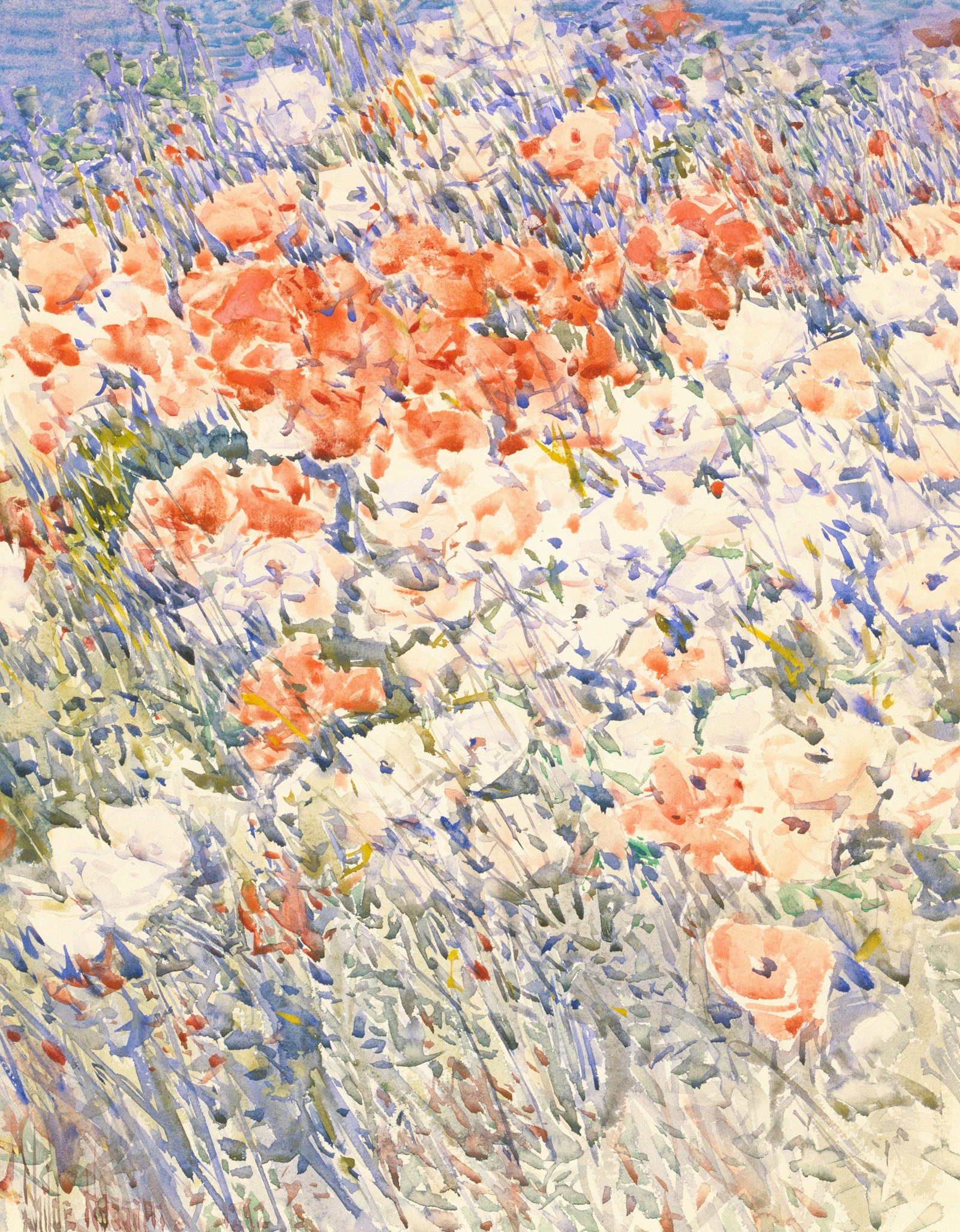 Mohnblumenmotiv — Inspiration für den Häkel-Anhänger